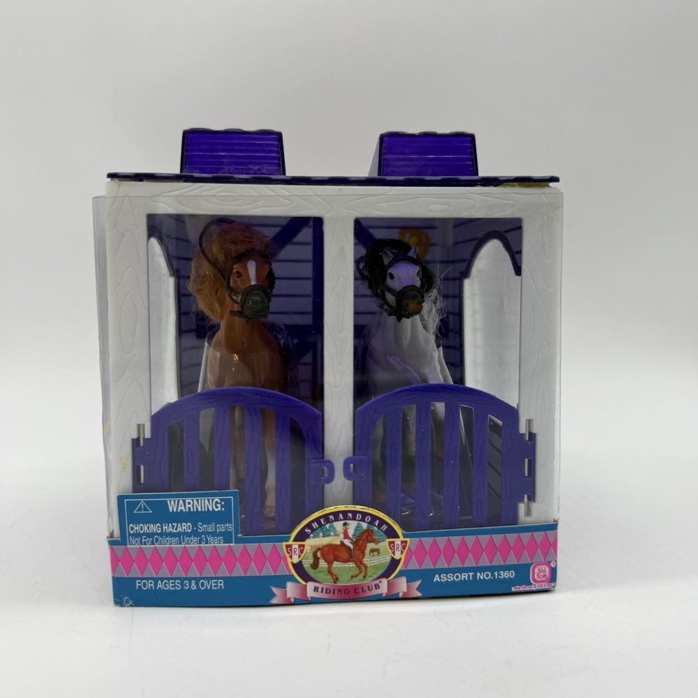 Kid Kore Shenandoah Riding Club Horse Stable Brown White Horse Vintage New 1997